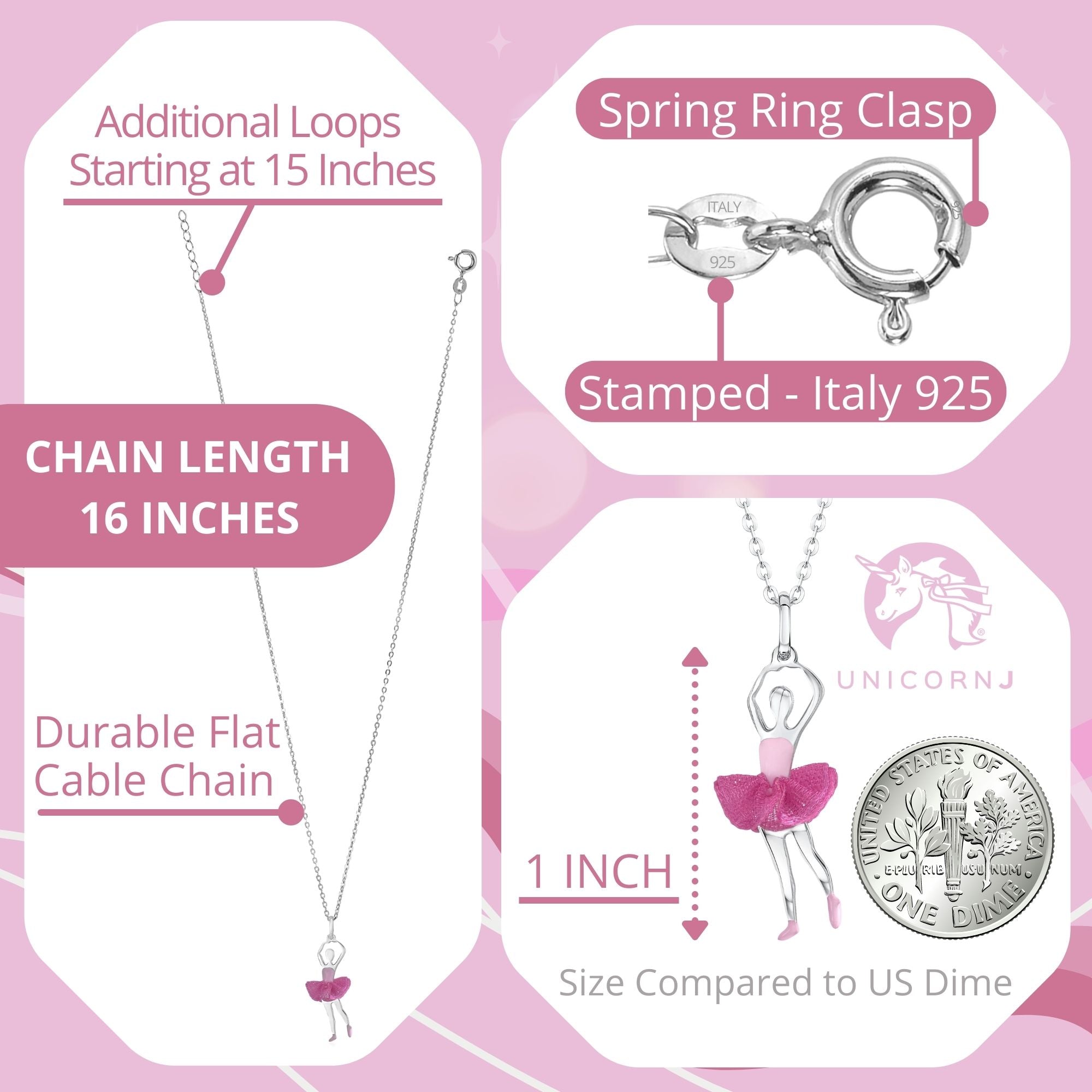 Ballet Pink Flower Necklace – SP Inc.