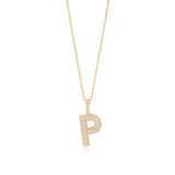Initial Necklace in Gold-Plated Sterling Silver